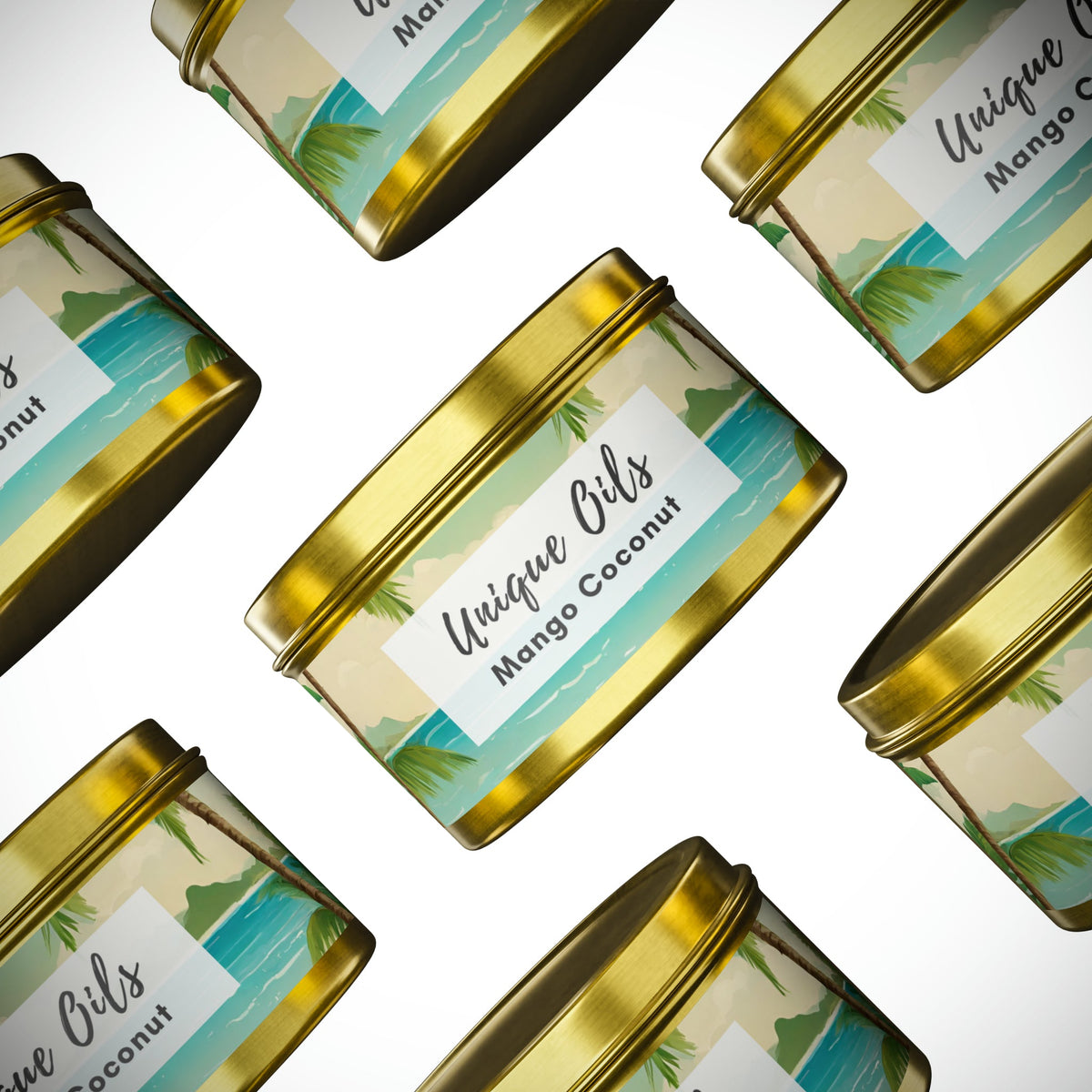 Unique Oils - Mango Coconut Tin Candle
