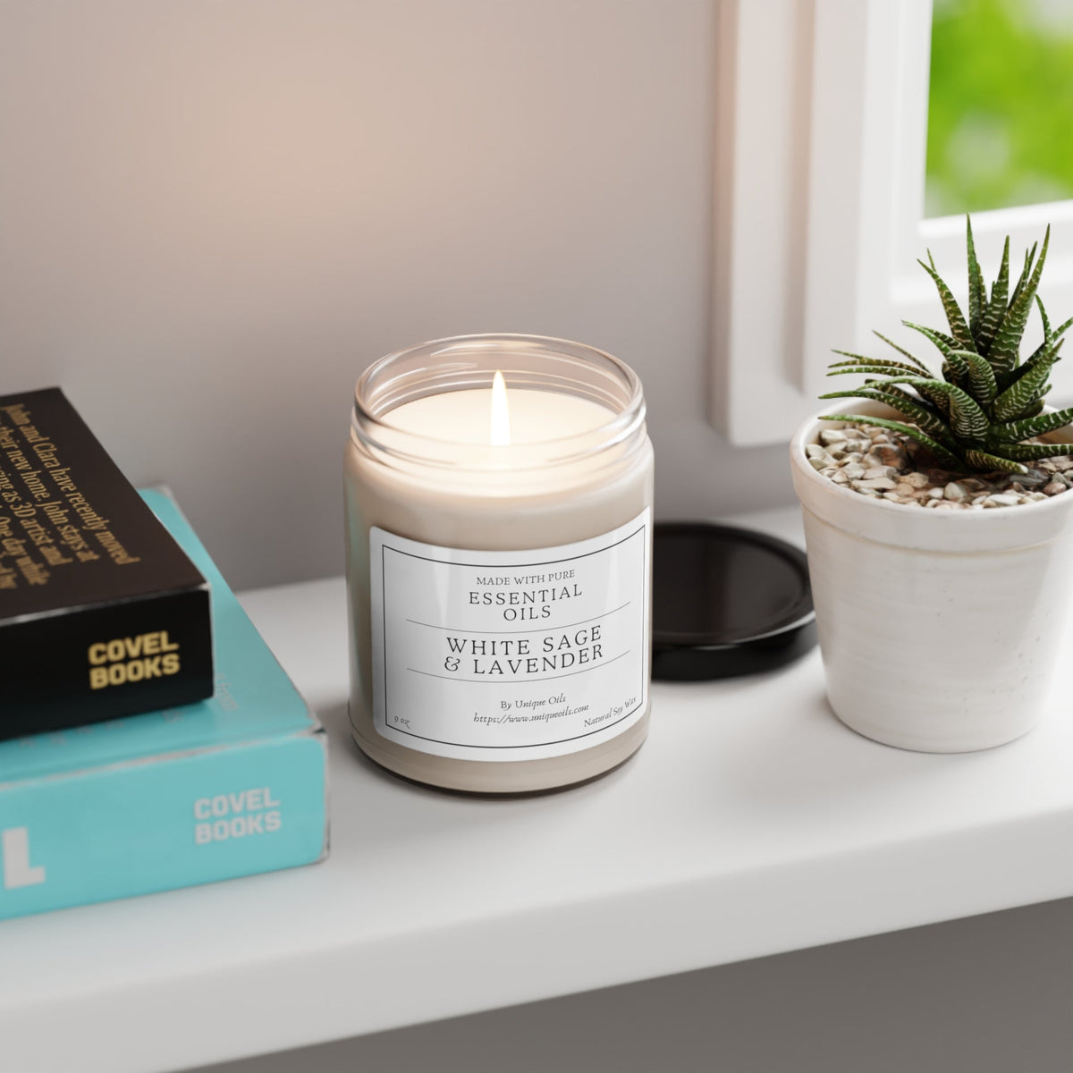 Unique Oils Scented Soy Candle - 9oz